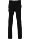 Incotex Pressed-crease Trousers In 黑色