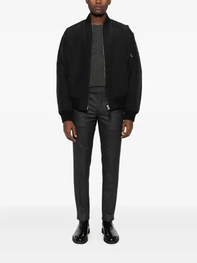 Incotex Pressed-crease Trousers In Black