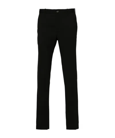 Incotex Pressed-crease Trousers In Black