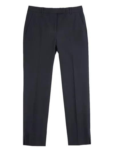 Incotex Trousers With Back Pockets And Belt Loops In Blue