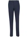 Incotex Straight Cotton Trousers With Pockets In Blue