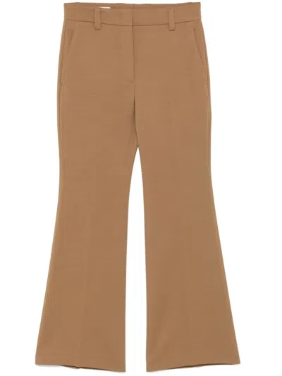 Incotex Pressed-crease Trousers In Brown