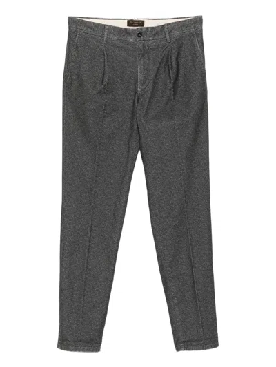 Incotex Pressed-crease Trousers In Gray
