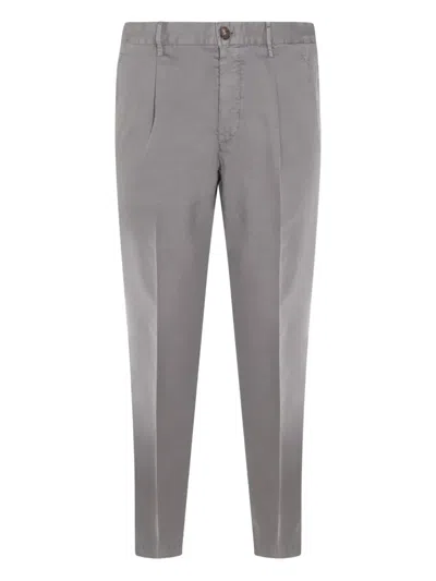 Incotex Pressed-crease Trousers In Grey