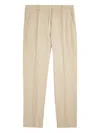 Incotex Trousers With Back Pockets And Belt Loops In Neutrals