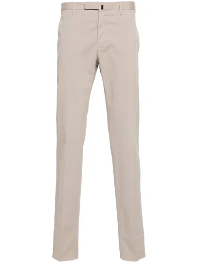 Incotex Pressed-crease Trousers In Neutrals