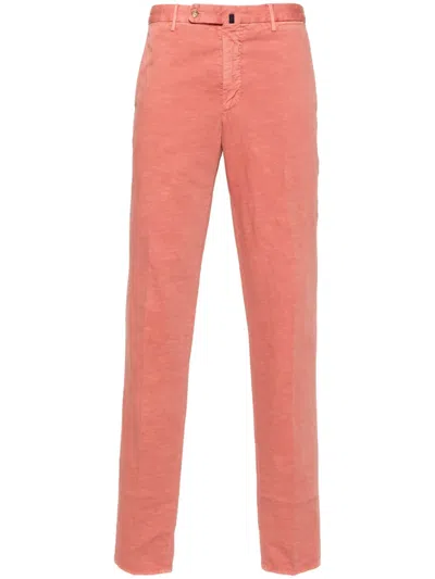 Incotex Pressed-crease Trousers In Pink