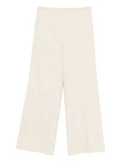 Incotex Pressed-crease Wide-leg Trousers In Neutral