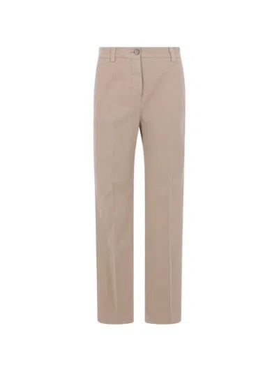 Incotex Pressed-crease Straight-leg Trousers In Neutral