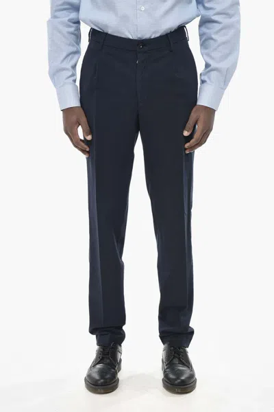 Incotex Pressed-crease Trousers In Blue