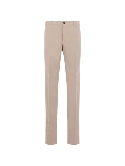 Incotex Pressed-crease Trousers In Neutral