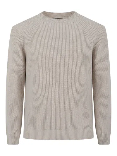 Incotex Raglan Knitwear Sweater In Gray
