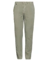 Incotex Red Man Pants Military Green Size 35 Linen, Cotton In Green