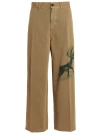INCOTEX RED PRINTED COTTON TROUSERS