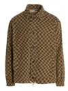 Incotex Red X Facetasm Check Print Overshirt In Brown