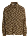 Incotex Red X Facetasm Check Print Overshirt In Brown