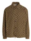 Incotex Red X Facetasm Check Print Overshirt In Brown