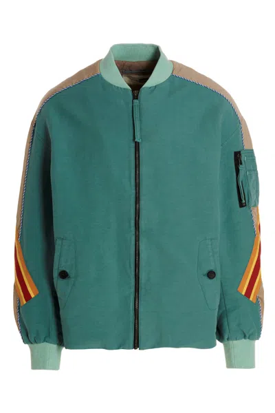 INCOTEX RED X FACETASM INCOTEX RED X FACETASM CONTRAST BAND BOMBER JACKET
