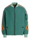 Incotex Red X Facetasm Contrasting-band Bomber Jacket In Blau