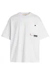 Incotex Red X Facetasm Logo Printed T-shirt In White