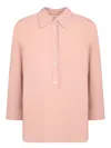 Incotex Pink Silk Crepe Blouse