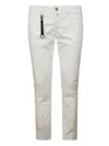 Incotex Refined White Trousers With Practical Pockets In White