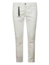 Incotex Refined White Trousers With Practical Pockets In White
