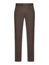 Incotex Straight-leg Linen-blend Pants In Brown