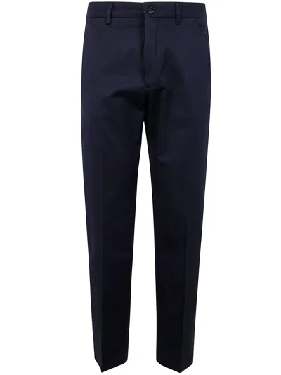 Incotex Regular Leg Trousers In Blue