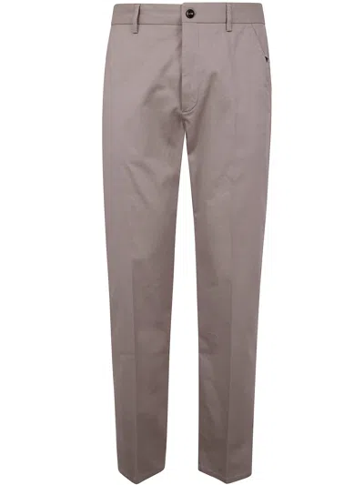 Incotex Regular Leg Trousers In Brown