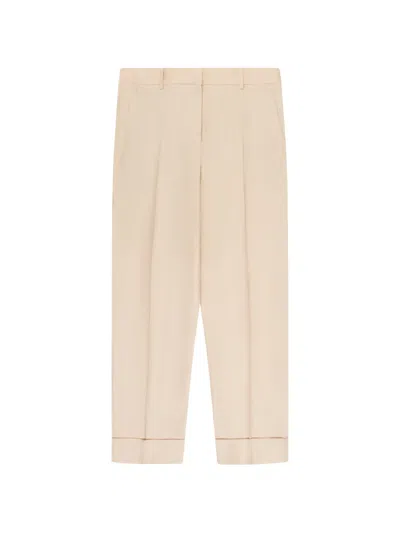 Incotex Regular-fit Turn-up Trousers In Pink