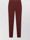 Incotex Relaxed Fit Trousers Featuring Pockets In Burgundy