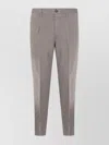 Incotex Straight-leg Tailored Pants With Subtle Pleats In Gray