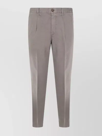 Incotex Relaxed Fit Trousers Tailored Finish In Gray