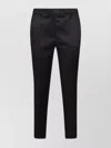 Incotex Relaxed Trousers With Satin Finish And Pockets In Black