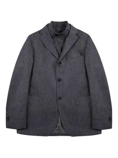 Incotex Flanelljacke Mit Abnehmbarem Einsatz In Gray
