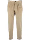 Incotex Ribbed Trousers In Neutrals