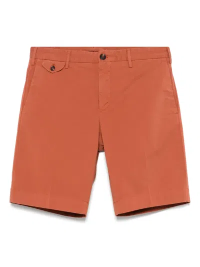 Incotex Royal Batavia Shorts In Orange