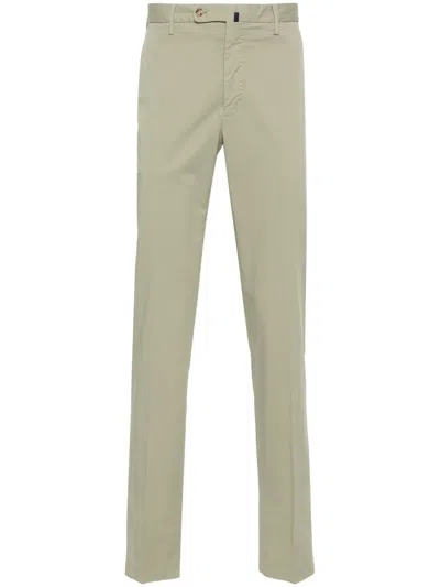 Incotex Mid-rise Slim-fit Trousers In Green
