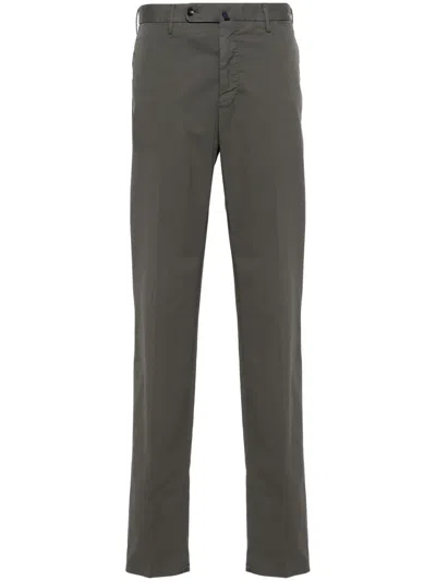 Incotex Mid-rise Straight-leg Chinos In Grey
