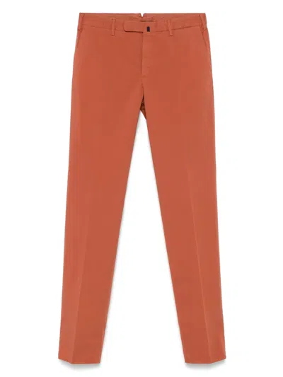 Incotex Royal Batavia Trousers In Orange