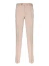 Incotex Salmon Cotton Carrot Pants In Pink