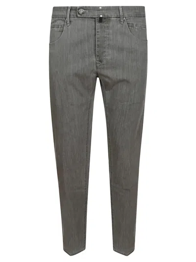 Incotex Sartorial Slim Denim Trousers In Light Blue Denim