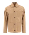 Incotex Long Sleeve Chest Pocket Front Pockets Jacket In Nude