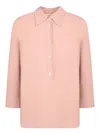 Incotex Pink Silk Crepe Blouse