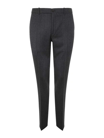 Incotex Smart Flannel Trousers In Grey