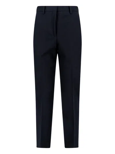 Incotex Silk Blend Trousers In Black
