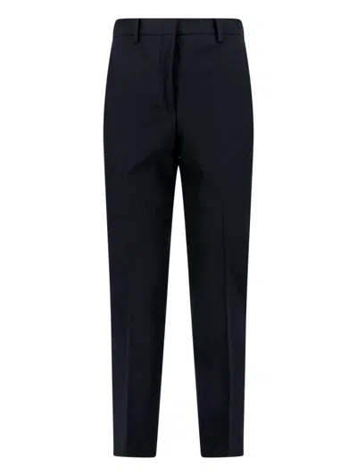 Incotex Silk-blend Tailored Trousers In Black
