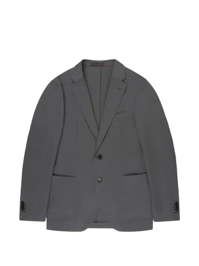 Incotex Single-breasted Blazer In Gray
