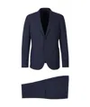 Incotex Plain Tailored Suit In Blue